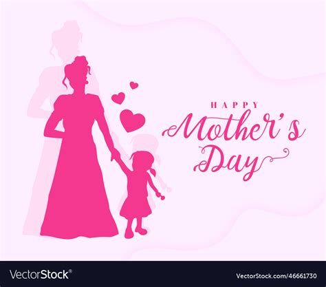 Happy Mothers Day Wishes Background For Mom Vector Image