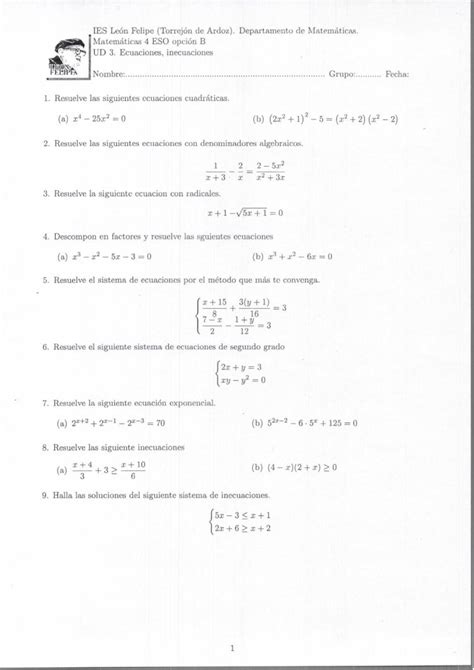 Pdf Examen Ecuaciones E Inecuaciones Dokumen Tips