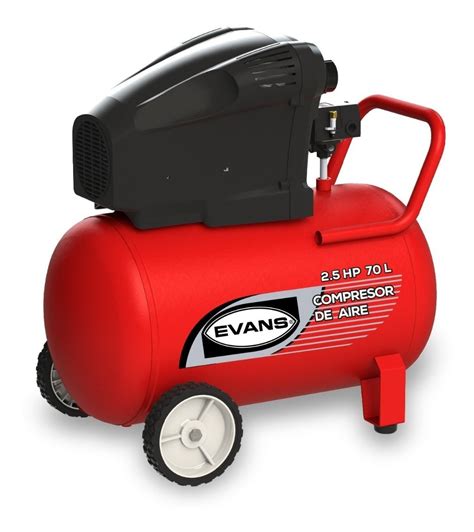 Compresor De Aire 2 5 Hp Libre De Aceite 70 Lts 115psi Evans Meses