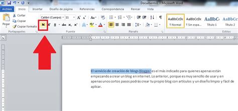 Consejos De Tecnologia Manejo De La Funci N Negrita En Word