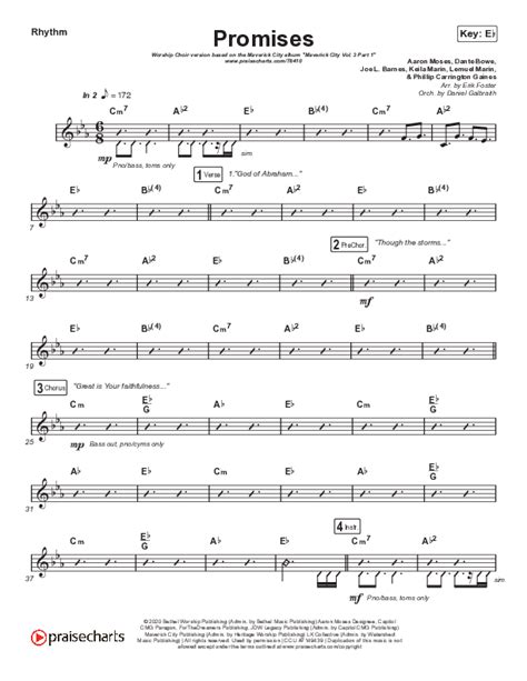 Promises Worship Choir Sab Sheet Music Pdf Maverick City Music Arr