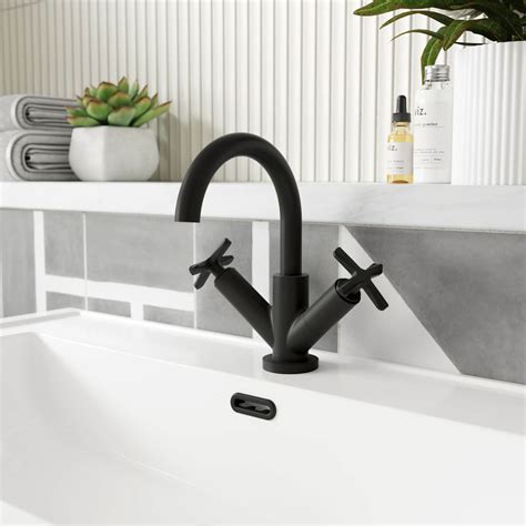 Nuie Aztec Mono Basin Mixer Tap With Push Button Waste