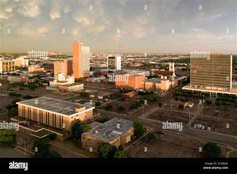 Above downtown Lubbock, Texas Stock Photo - Alamy