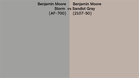 Benjamin Moore Storm Vs Sandlot Gray Side By Side Comparison