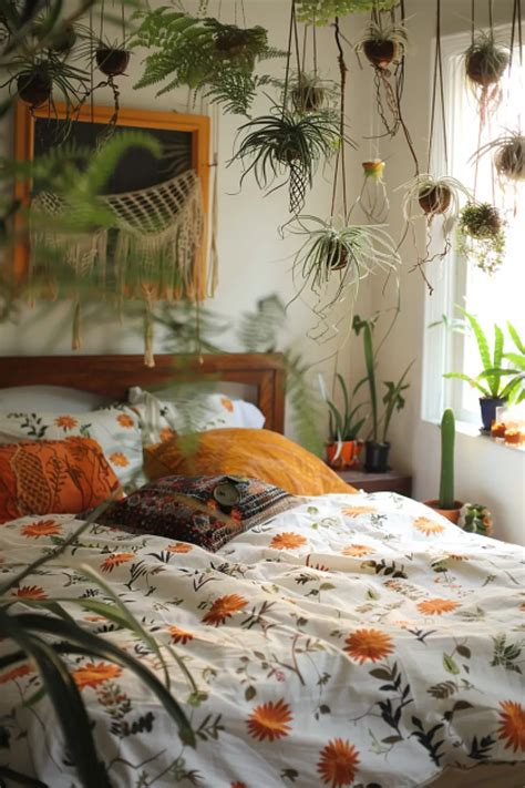 25 Boho Style Bedroom Ideas with Hanging Plants