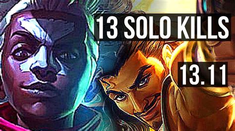 EKKO Vs AKSHAN MID 13 Solo Kills 20 2 3 Legendary 900 Games