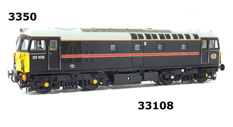 Heljan 3350 Class 33 Class 33 108 Fragonset Black Oo Gauge Rainbow Railways