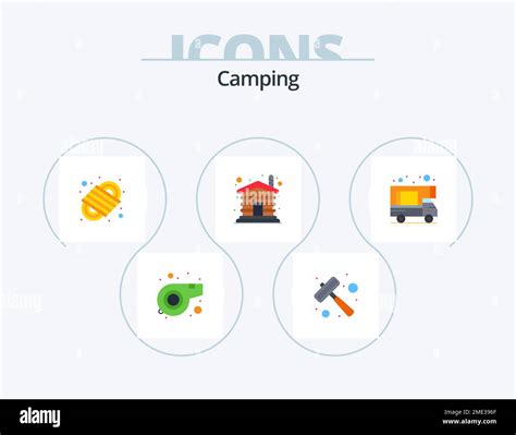 Camping Flat Icon Pack Icon Design Doodle Camping Knot Home Wood