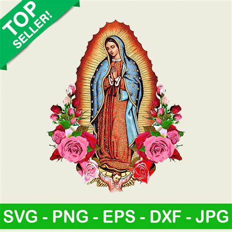 Virgen De Guadalupe Png Guadalupe Png Sublimation Transfer Png Virgin