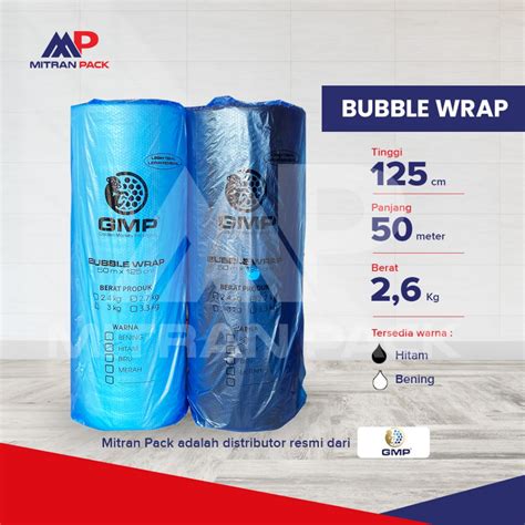 Jual Vpack Gmp Bubble Wrap Cm X M Hitam Bening Ekonomis Standard