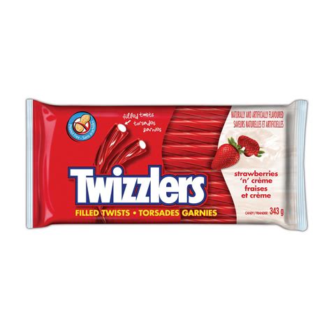 TWIZZLERS Filled Twists Strawberries and Crème Candy | Walmart Canada