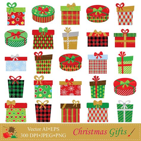 Christmas Present Clip Art Art Christmas Presents Christmas Crafts