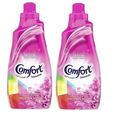 Comfort Concentrated Fabric Softener Orchid And Musk 1 5L Pack Of 2