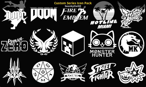 Custom Series Icon Pack Super Smash Bros Ultimate Mods