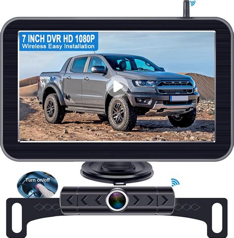 Wireless Backup Camera Trucks Recording HD 1080P With 7 DVR Monitor