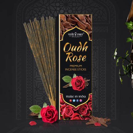 Buy Oudh Rose Incense Sticks Vedic Vaani