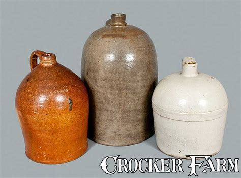 Lot Of Three Stoneware Jugs Including Cowden And Wilcox Lot 455