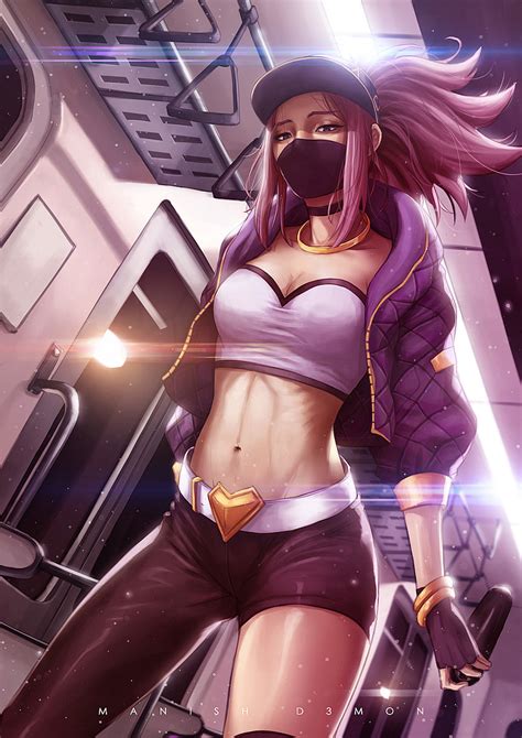 Assassin Girl K Da Akali Kda Popstars Fanart [artist Manish D3mon] League Of Legends