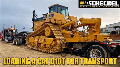 Our Cat D10t Rebuild Getting Loaded For Transport Youtube