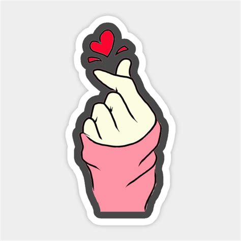 Cute Saranghae Korean Finger Heart K Pop K Drama Love Shirt Korean