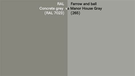 Ral Concrete Grey Ral Vs Farrow And Ball Manor House Gray