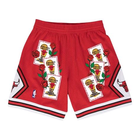 Roses And Banners Shorts Chicago Bulls In Stock