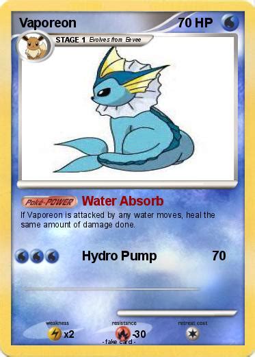 Pokémon Vaporeon 524 524 Water Absorb My Pokemon Card