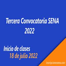 Inscripciones A La Tercera Convocatoria SENA Presencial 2022