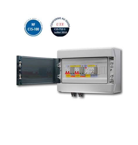 Coffret de protection photovoltaïque AC DC 3 6kW 2MPPT Monophasé