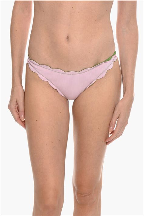 Marysia Reversible Antibes Bikini Bottom With Scalloped Edge Women