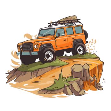 Land Rover Defender Off Road Vector Illustration Land Rovers Off Road