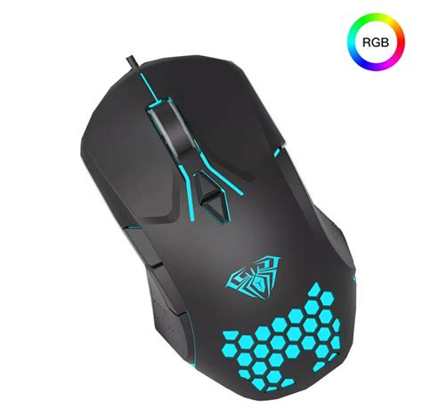 MOUSE GAMER FIO F809 AULA RGB 3200DPI