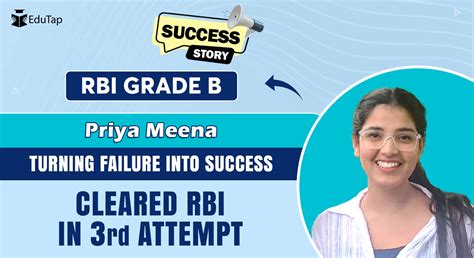 Rbi Grade B Success Story Ms Priya Meena Cracked Rbi Exam In 3rd Attempt