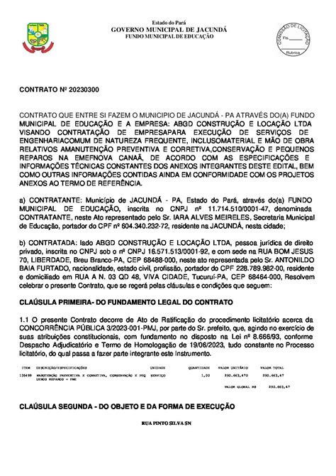 Contrato20230300 Ass Prefeitura Municipal De Jacundá Gestão 2021 2024