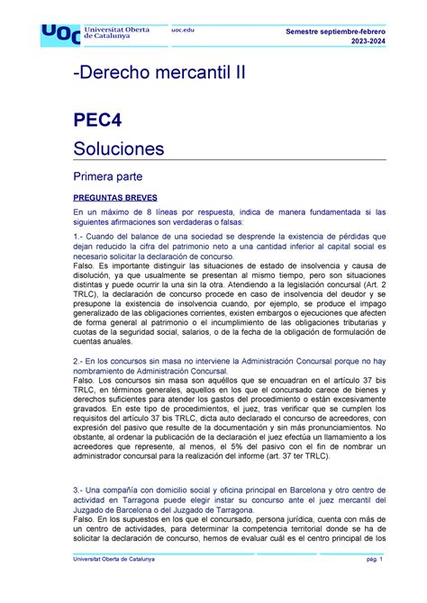 73 SOLPEC MERCANTIL II AÑO 2023 Semestre septiembre febrero 2023