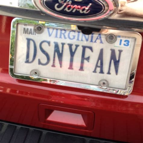 Disney Fan Personalized License Plates Creative License Plates License Plate