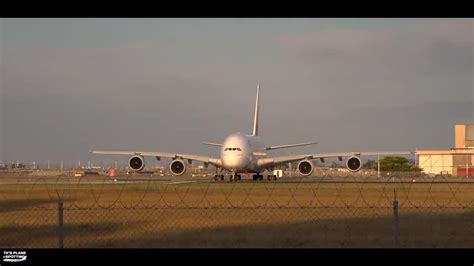 EMIRATES A380 Take Off - One News Page VIDEO