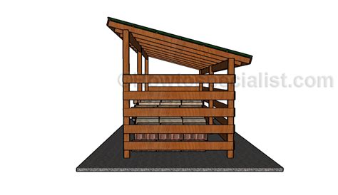 Simple Firewood Shed Plans HowToSpecialist How To Build Step By