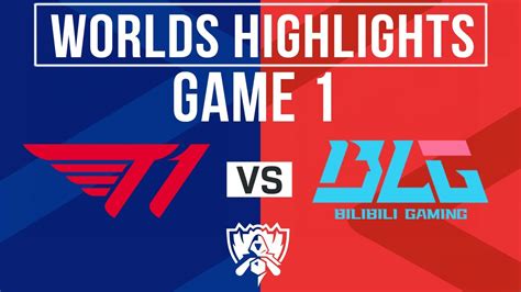 T1 Vs BLG Highlights Game 1 2023 Worlds Swiss Round 4 T1 Vs