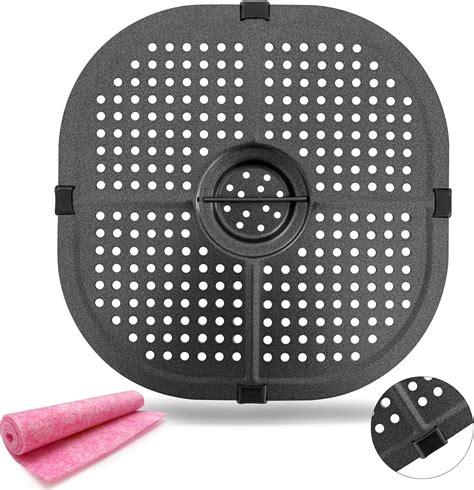 Air Fryer Crisper Plate For Cosori 5qt Air Fryers 909in Premium Square Nonstick