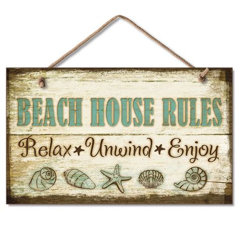 25+ Beach Signs and Sayings Wood Plaques