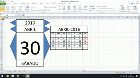 Calendario Perpetuo En Excel Con Macros 1º Video Youtube