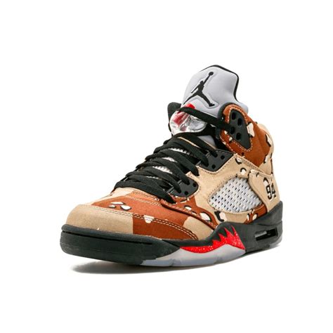 Supreme x Air Jordan 5 Retro 'Desert Camo'