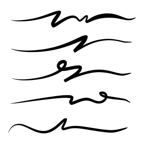 Swooshes And Flourish Brush Stroke Vector Collection Vector