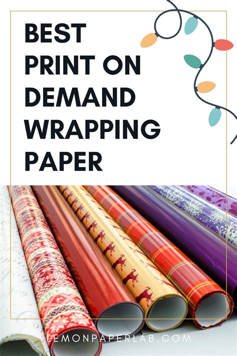 Best Print On Demand Wrapping Paper Review And Guide Lemon Paper Lab