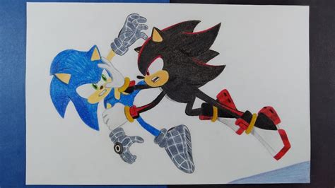 Dibujando A Sonic Vs Shadow Sonic Prime Temporada Drawing Sonic