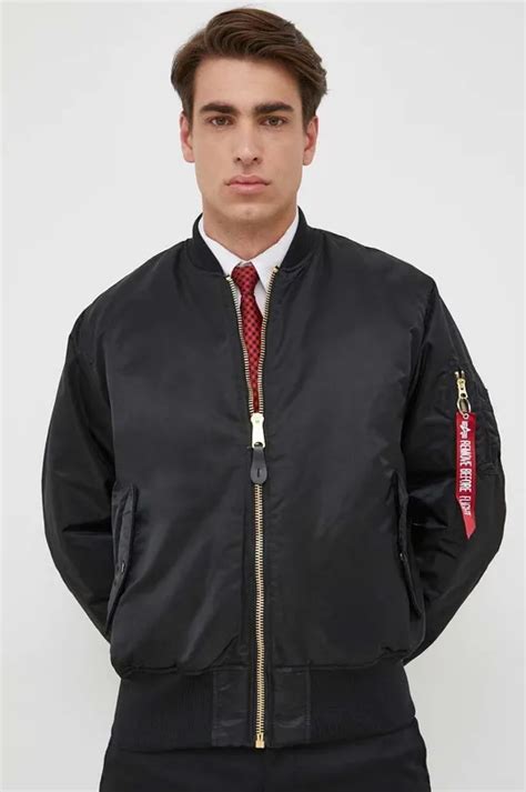 Alpha Industries Bomber Jacket Ma 1 Mens Black Color 10010103 At Prm Us