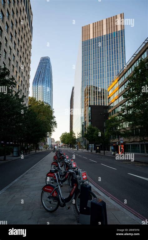 London Uk Blackfriars Road In Southwark London With The One