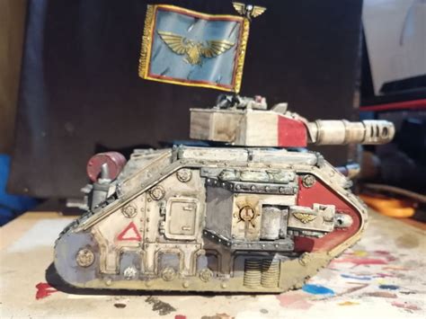 Decided To Fix And Repaint One Of My Three Old Leman Russ Tanks For The