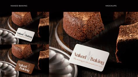 Brand Identity Naked Baking Behance